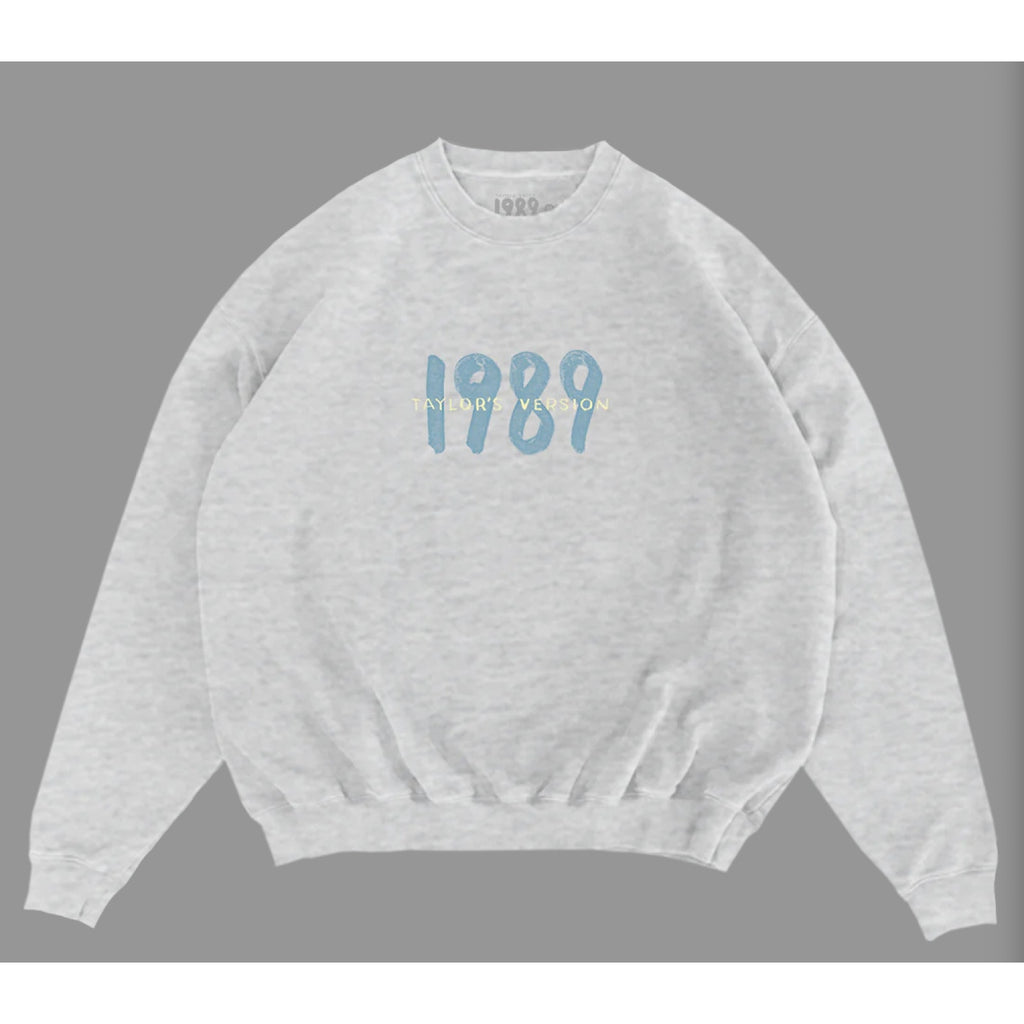 Taylor Swift Spotify Fans First 1989 Heather Gray Crewneck Size XL - In Hand