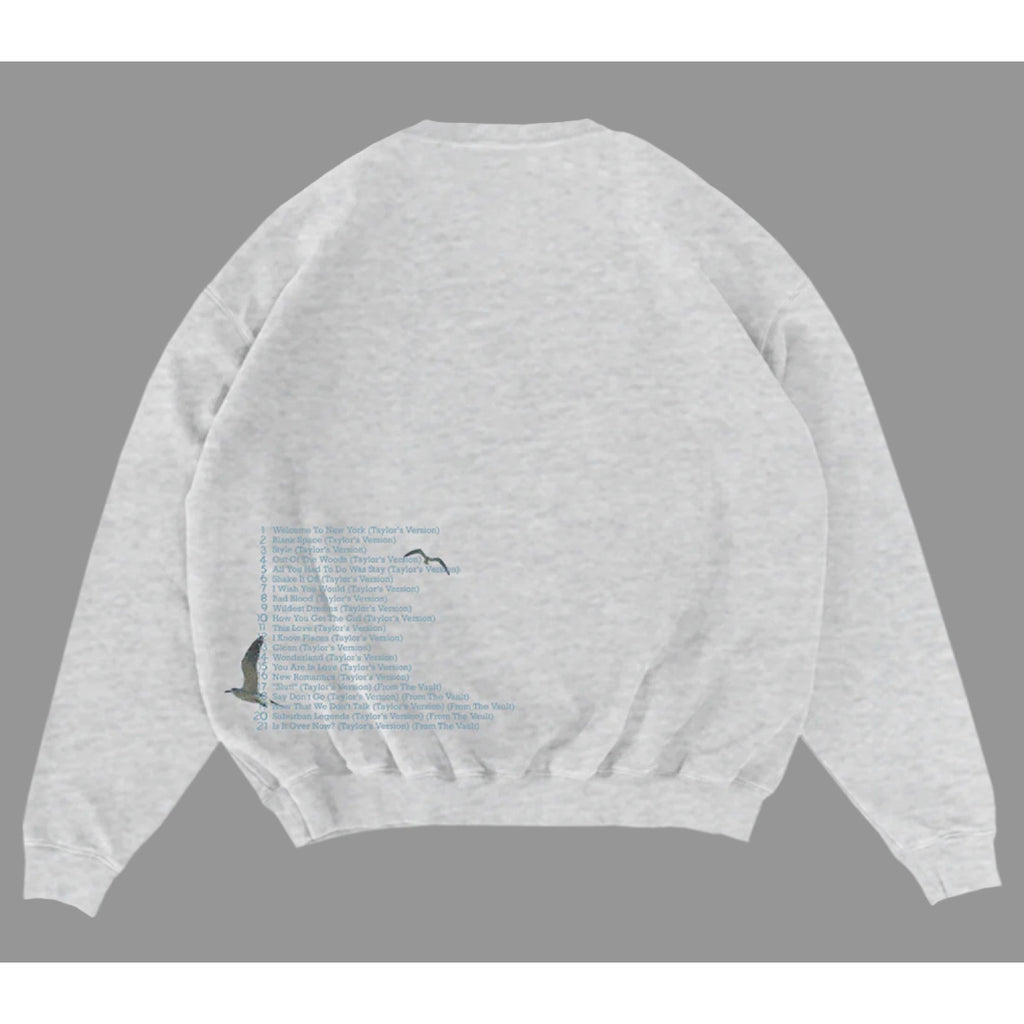 Taylor Swift Spotify Fans First 1989 Heather Gray Crewneck Size M - In Hand