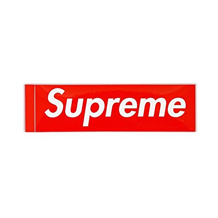 Supreme 3 Piece Sticker Set