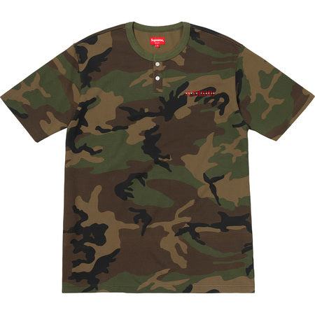 Supreme Pique Short Sleeve Henley