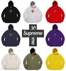 Supreme Cross Box Logo Hooded Sweatshirt