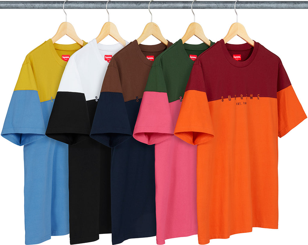 Supreme Split Logo Short Sleeve Top